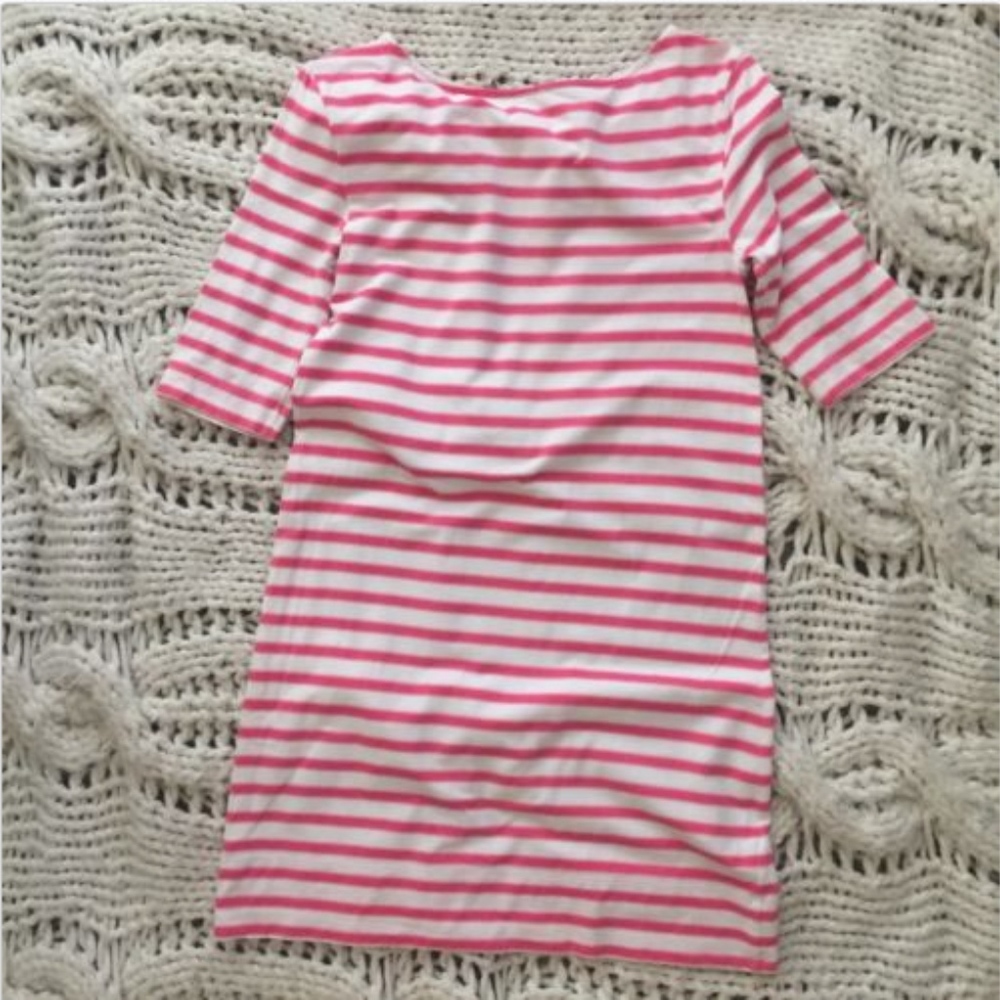 JUICY COUTURE Sailor 3/4 SLeeve Stripe Knit DRESS